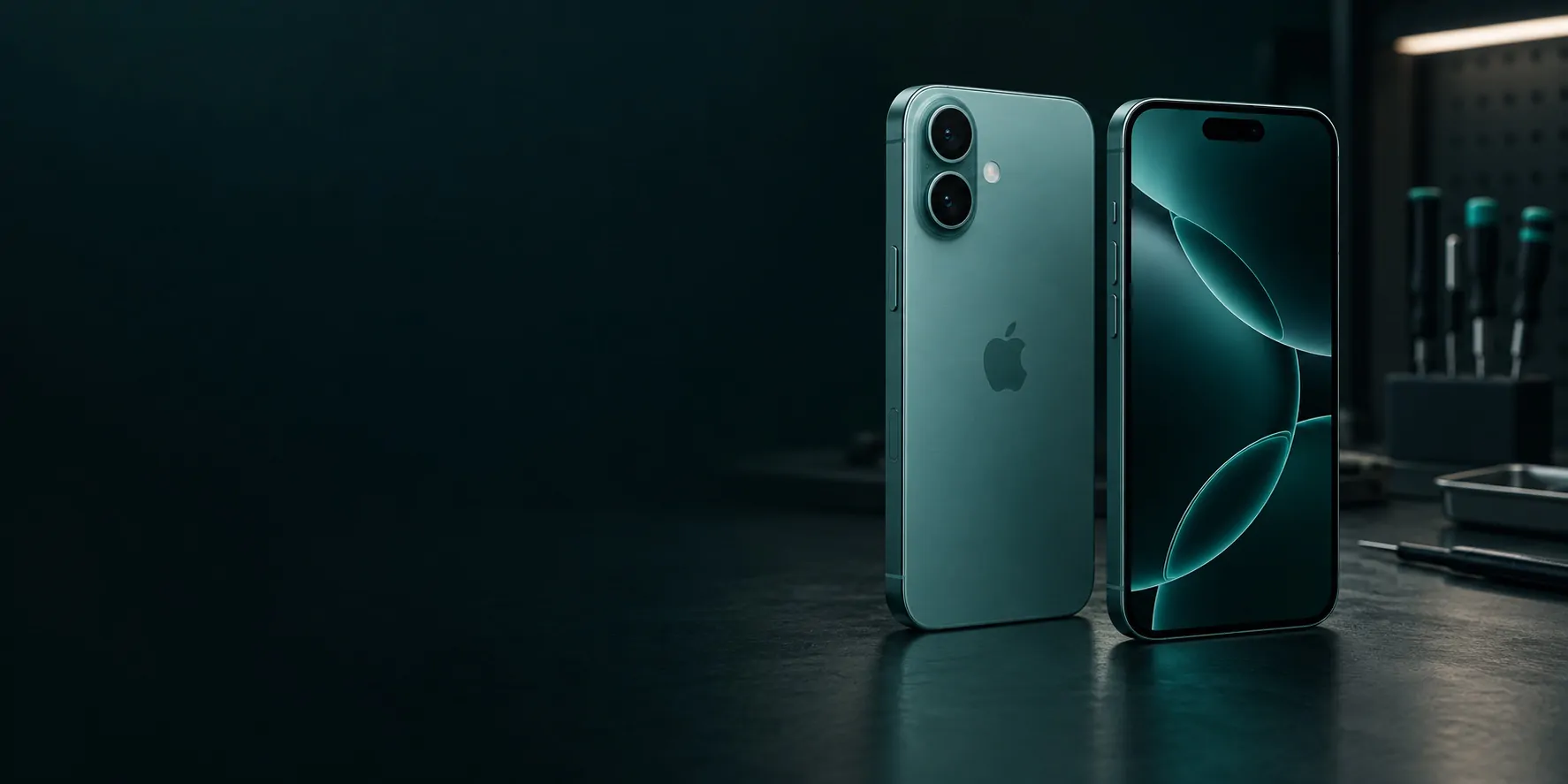 iPhone 16: вид спереди и сзади iPhone 16: вид спереди и сзади